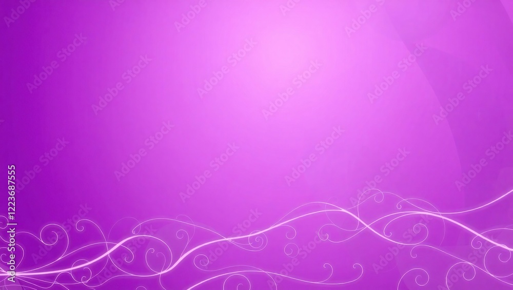 Purple and White Background With Thin Curved Pattern Below Purple and White Background With Thin Curved Pattern Below