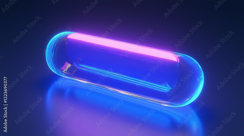 3D illustration of capsule icon