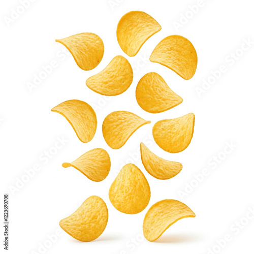 chips isolated, potato chips isolated on white, potato chips isolated, potato chips background, corn chips, isolated corn chips