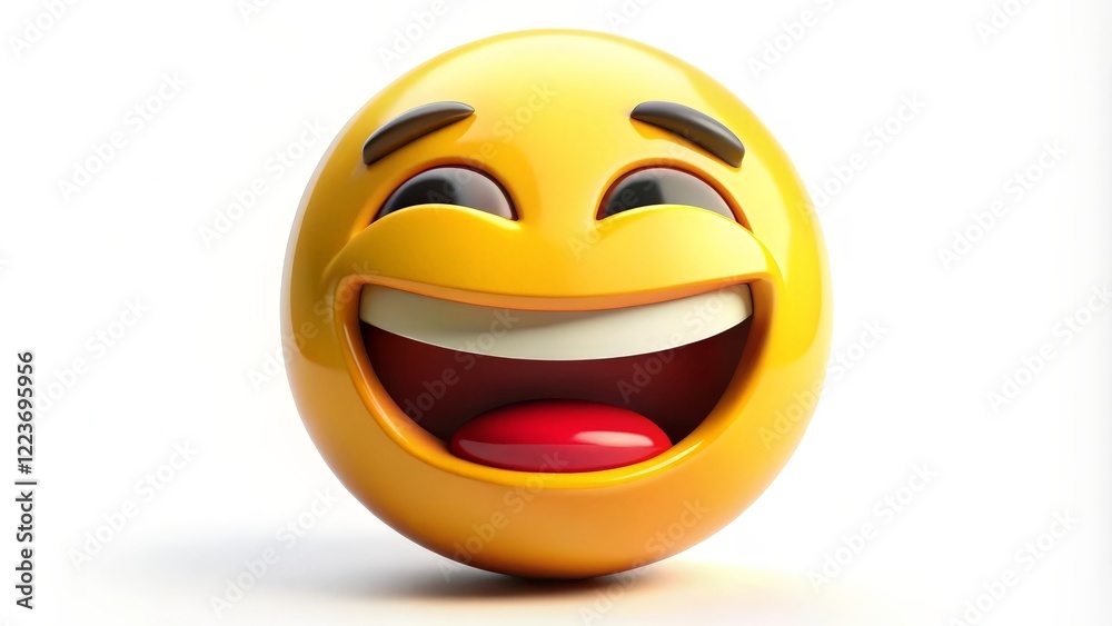 Fototapeta premium Happy Emoji, Laughing Face