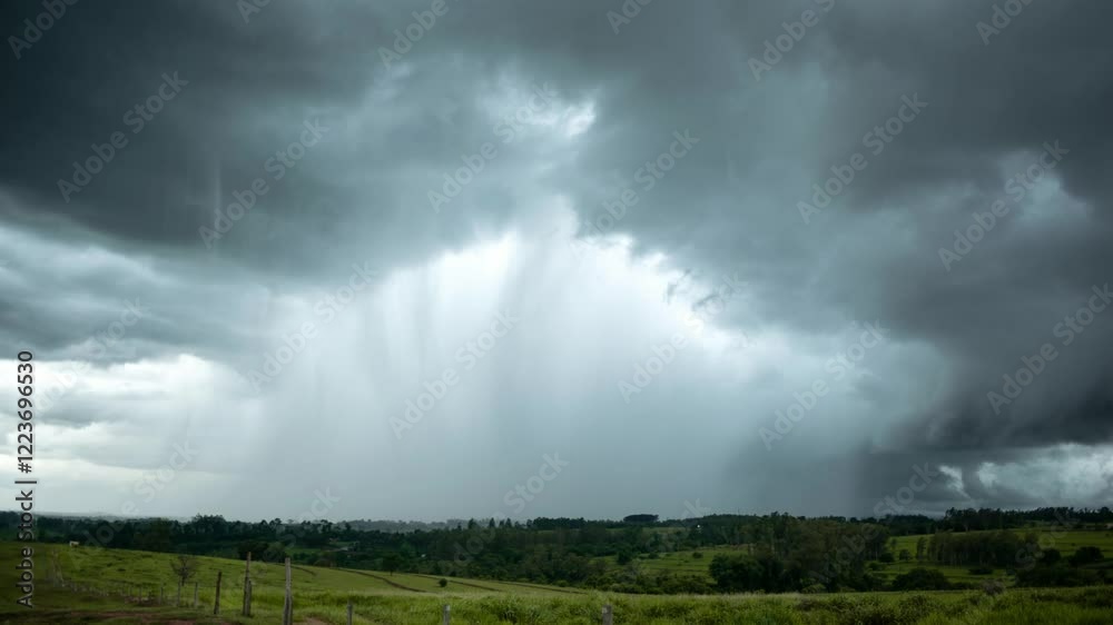 Time Lapse of clouds, moving storms, dark clouds, 