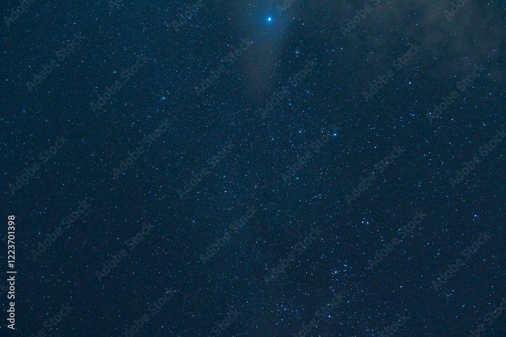 Fototapeta premium Star background, southern hemisphere, constellations, clouds covering some stars.