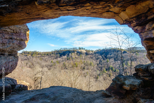 View from Double Arch in Red River Gorge photo