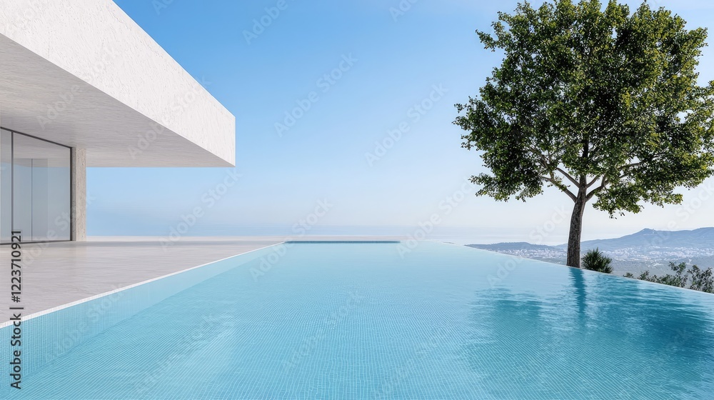 Modern house infinity pool ocean view luxury home Modern house infinity pool ocean view luxury home