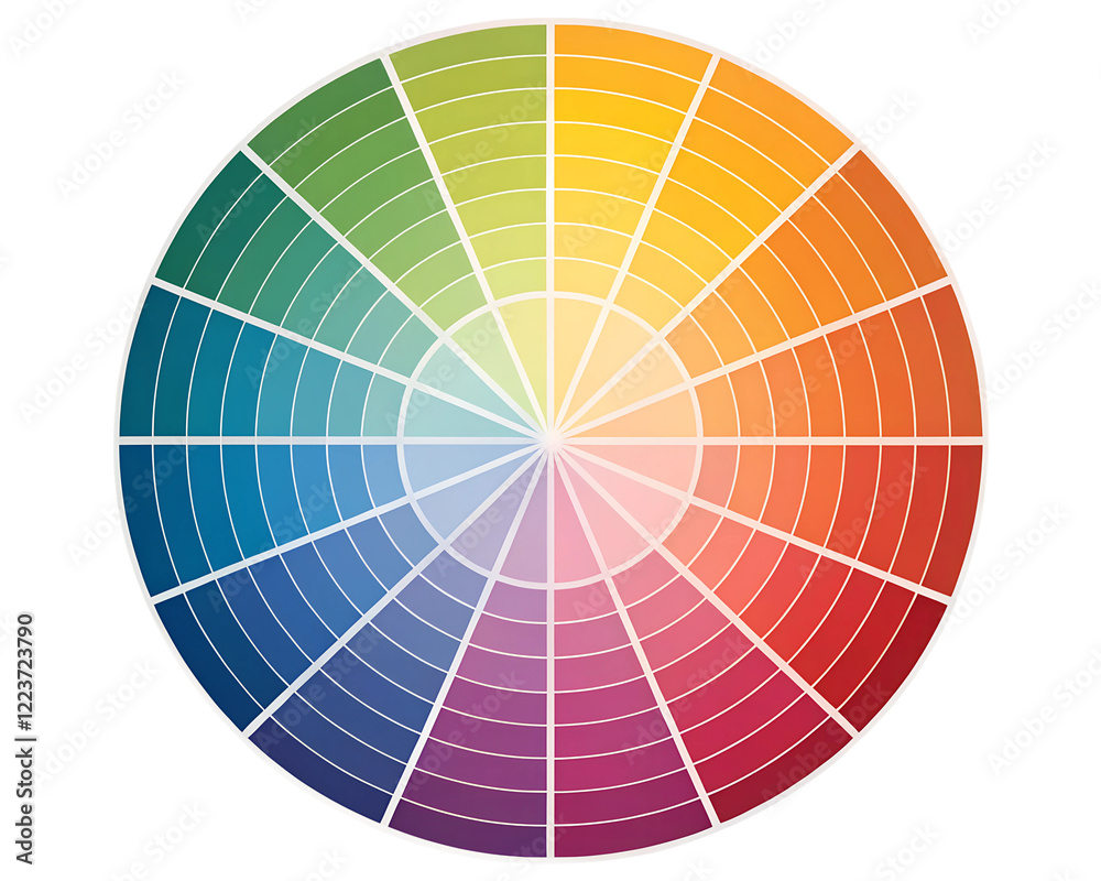 Obraz premium color palette guide isolated transparent background 