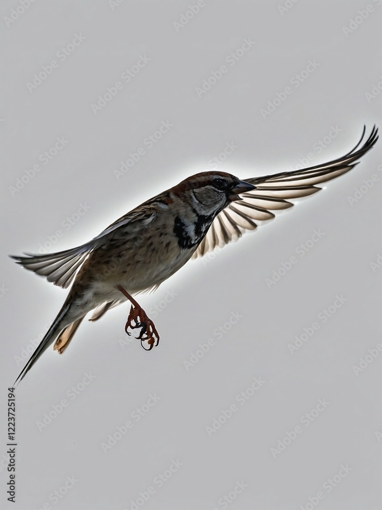 Fototapeta premium sparrow on a wire