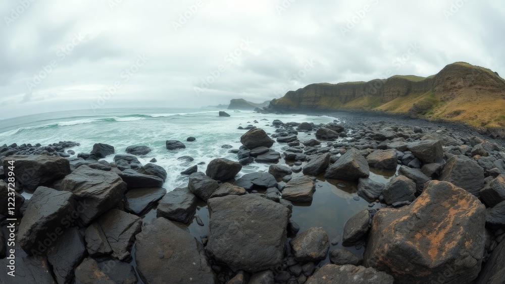 Crashing Waves and Dark Shoreline Crashing Waves and Dark Shoreline