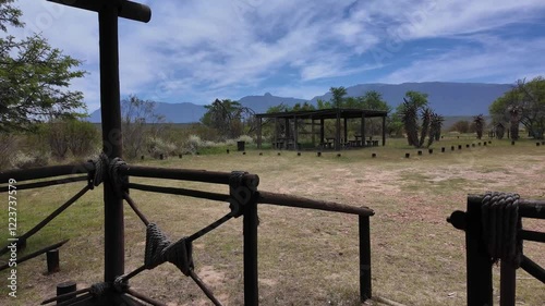 Swellendam Western Cape South Africa. 07.01.2025. Video. Picnic area hide and parking area at Bontebok Park on the Garedn Route in Swellendam photo