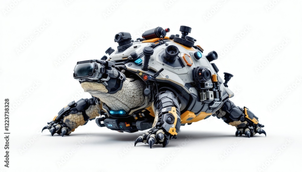 Cybernetic Turtle Robot 3d Render Futuristic Design Cybernetic Turtle Robot 3d Render Futuristic Design