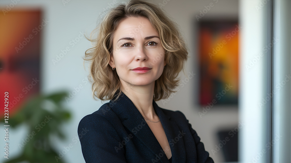 Fototapeta premium Portrait of business woman in office