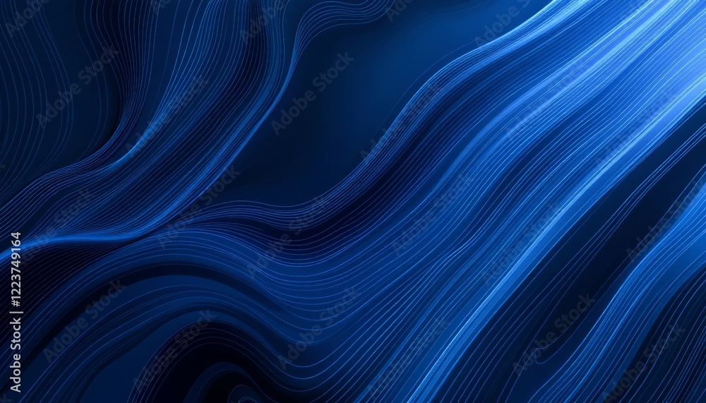 Abstract Blue Wave Background Design Image Abstract Blue Wave Background Design Image