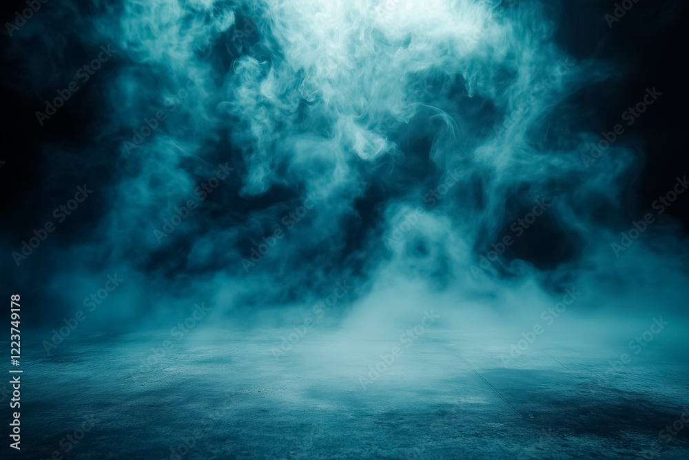 Urban background with swirling fog, ideal for product advertising scenes and creative displays Urban background with swirling fog, ideal for product advertising scenes and creative displays