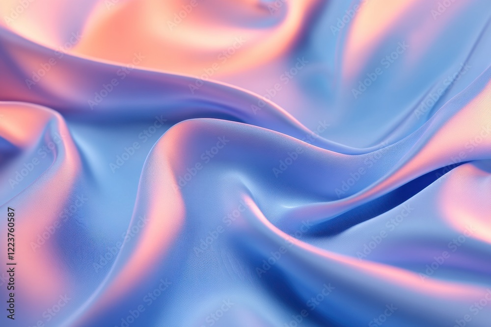 Obraz premium Highresolution calming fabric image in blue for premium use