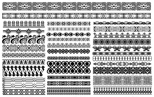 Beautiful Borders Silhouette Vector Pack graphic drawing illustration Design Elements for stickers, Posters, streetwear, t-shirts, logos, print-on-demand, print, or branding