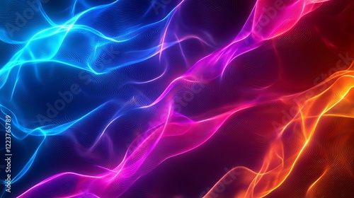 Abstract neon motion backgrounds for video projects, creating looping visuals that are ideal for VJs, DJs, and music videos.