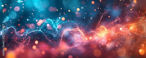 Abstract neon motion graphics for digital media, creating loops and visual effects that add vibrancy to video content.