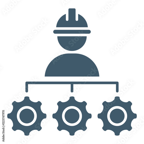 Subcontractor  Icon Element For Design