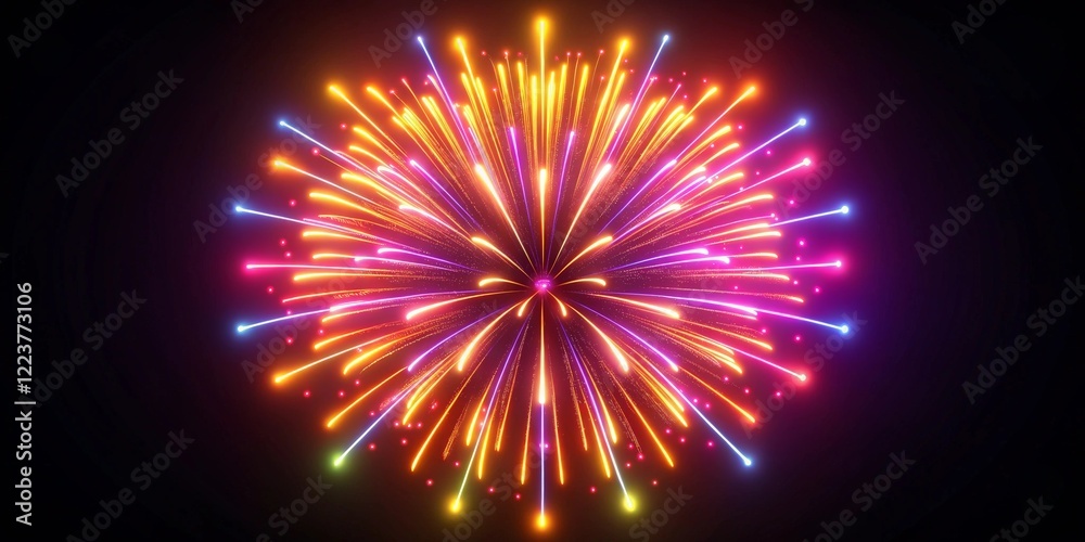 Fototapeta premium Festive Fireworks Display
