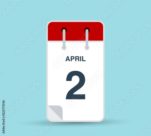 April 2 calendar icon