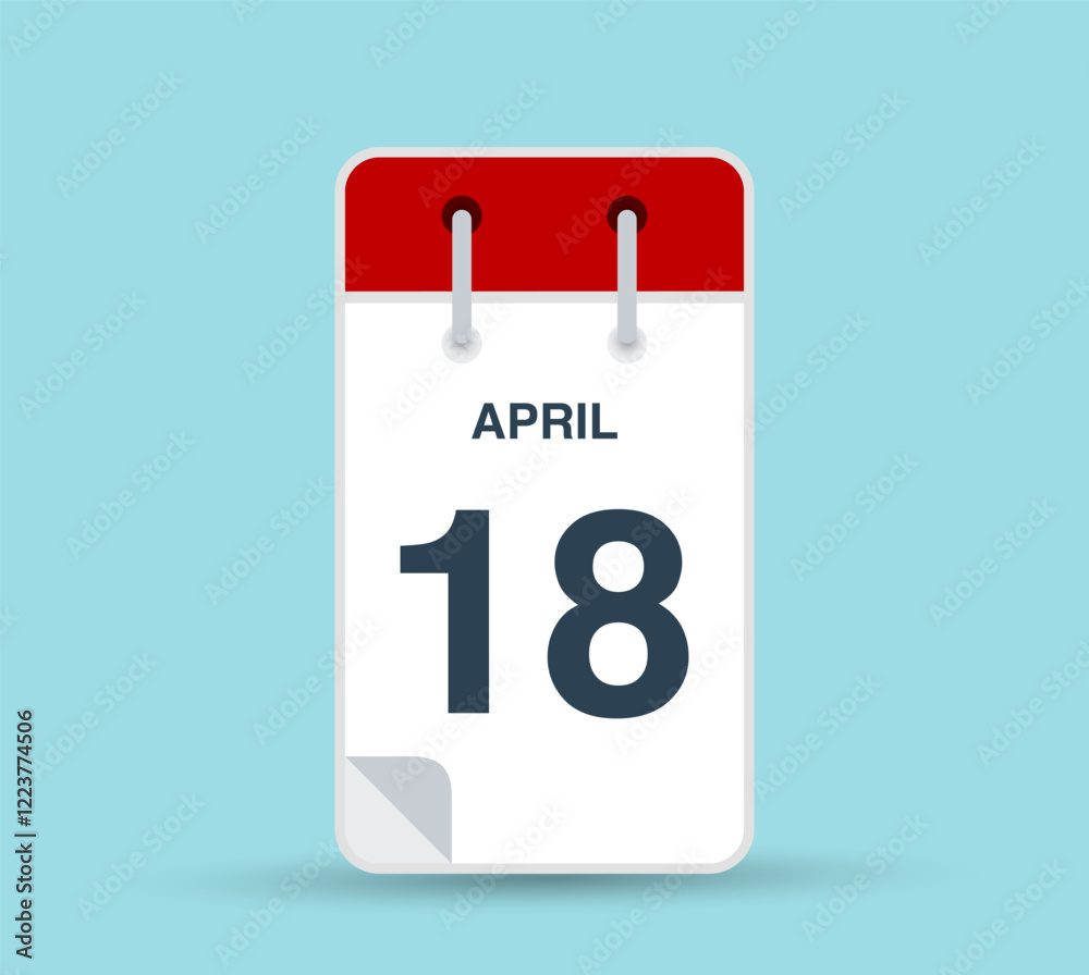 April 18 calendar icon April 18 calendar icon