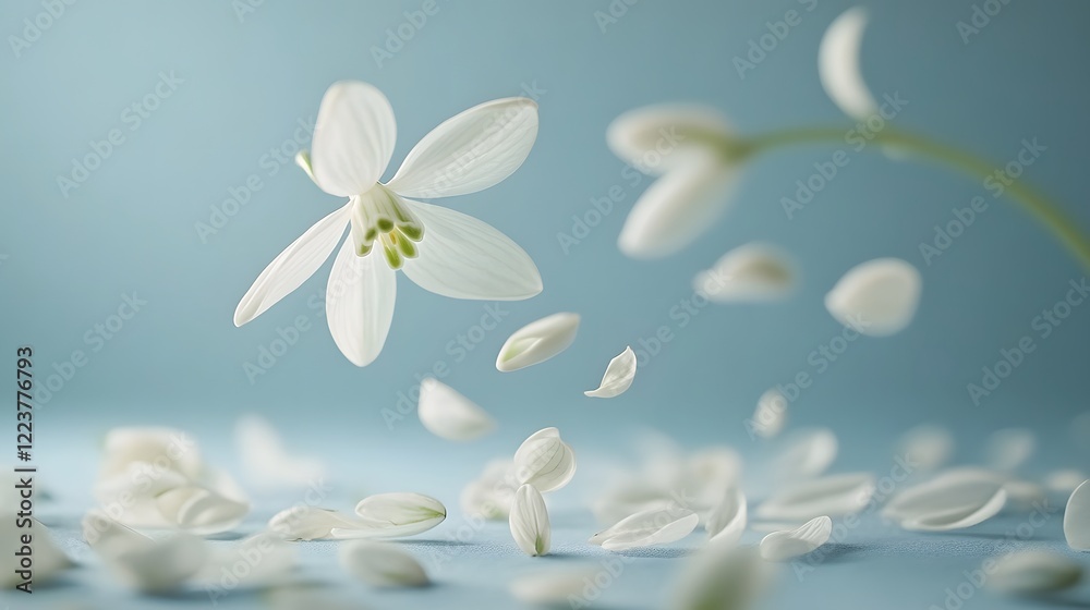 Obraz premium spring snowdrop flowers