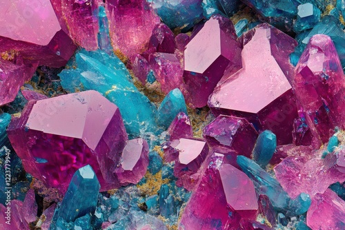Vibrant  image of multilayered crystalline structures