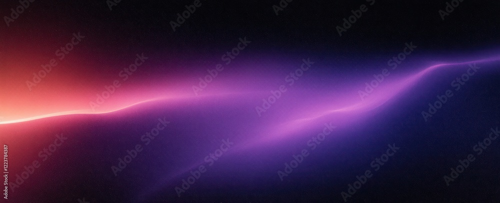 Glowing Purple and Black Abstract Gradient Background with Grainy Texture for Posters and Banners
