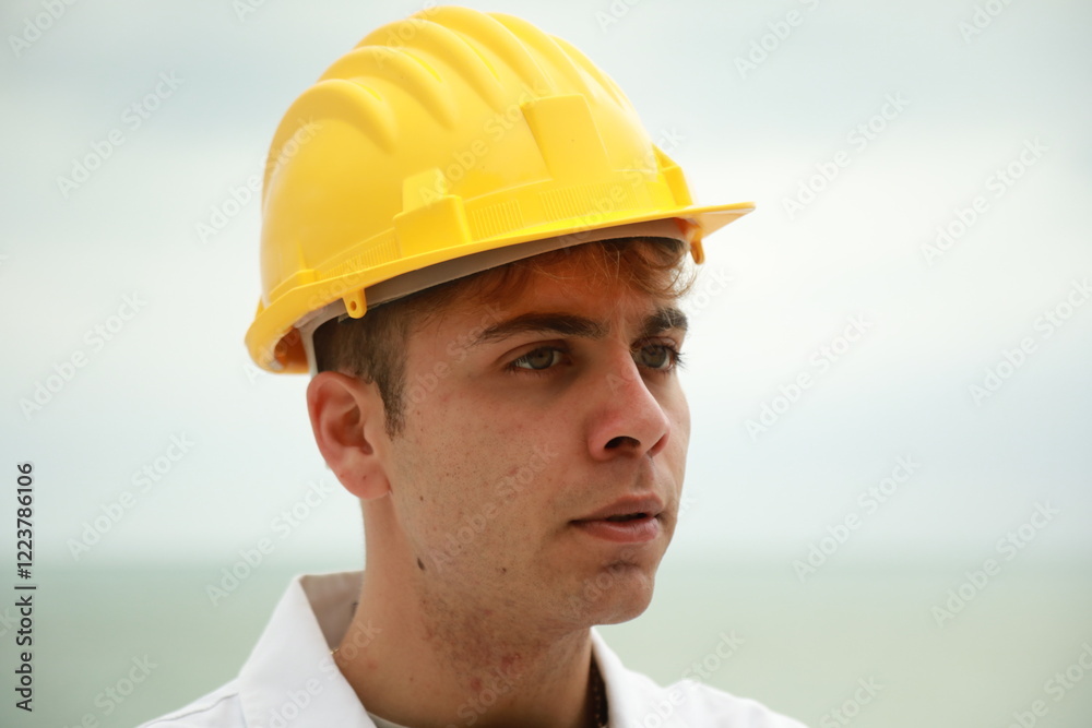 Engineer Angry About Bad Work Done By Workers Nervously Scolding Them On Beach Engineer Angry About Bad Work Done By Workers Nervously Scolding Them On Beach