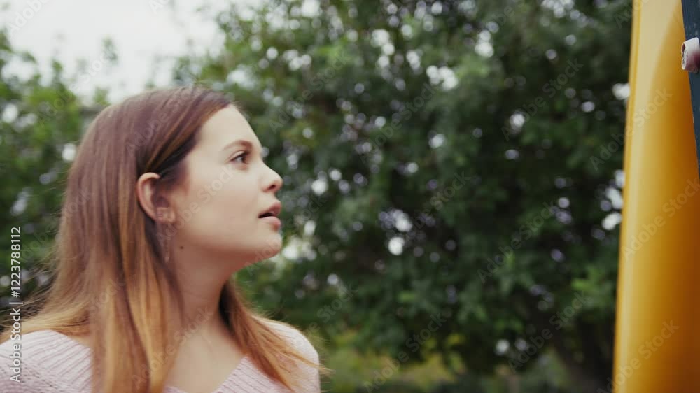 Sad Girl Pauses To Look At Everything And Be Amazed Sad Girl Pauses To Look At Everything And Be Amazed