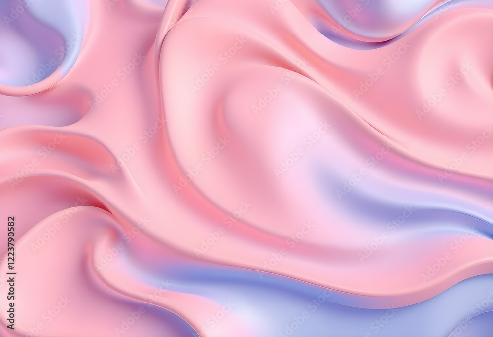 Obraz premium Pink Abstract Gradient Wavy Shape Futuristic Background, Wallpaper 3d rendering background, Growing Retro Wave Vector Background