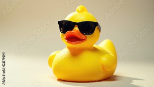 Farm animal rubber duck in sunglasses, doodle, , birdsymbol