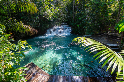 View of Cachoeira do Formiga (Ant Waterfall) at Jalapão State Park - Tocantins, Brazil	
