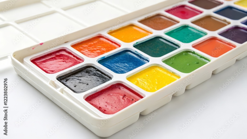 Naklejka premium Watercolor Paint Palette