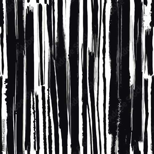 Straight line vector brush strokes. Black hand drawn stripes, smears. Chinese or Japanese calligraphy brushstrokes set. Rough grunge thick paint line texture. Vector sketch rectangle text boxes