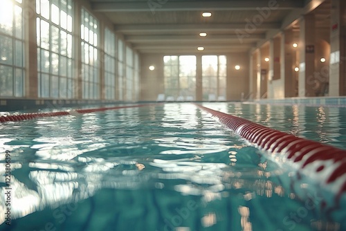 Swimming Challenge at Community Center Swimmers Compete to Complete Laps in Fitness Event photo