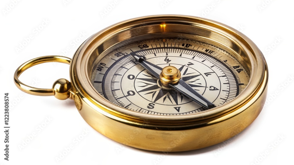 Antique Brass Compass