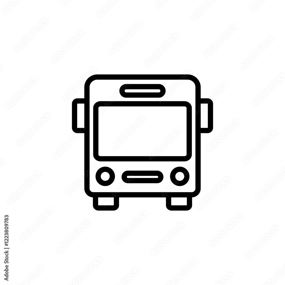 Bus icon logo design. bus sign and symbol Bus icon logo design. bus sign and symbol