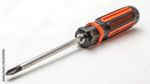 Phillips Head Screwdriver on White Background photo