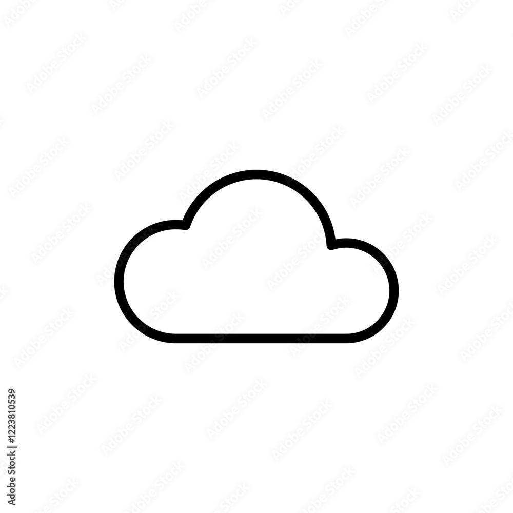 Cloud icon logo design. cloud sign and symbol Cloud icon logo design. cloud sign and symbol