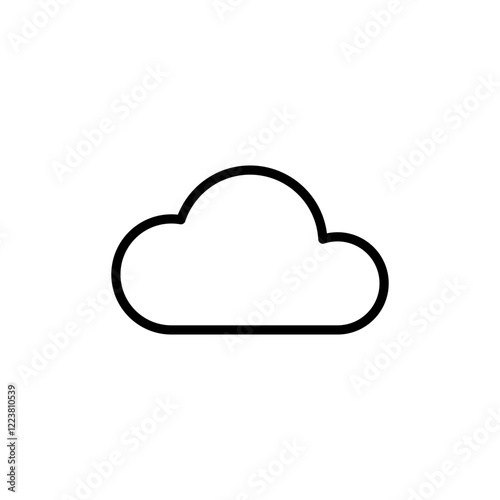 Cloud icon logo design. cloud sign and symbol