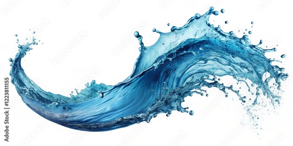 Fototapeta premium Blue Water Splash