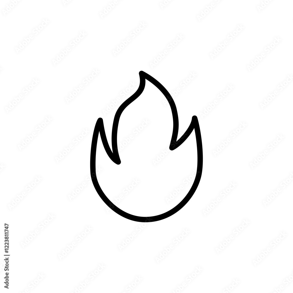 Fire icon logo design. fire sign and symbol Fire icon logo design. fire sign and symbol