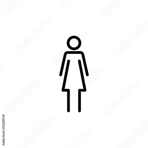 Female icon logo design. woman sign and symbol