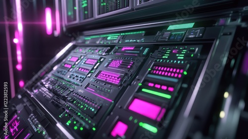 Wallpaper Mural Futuristic Technology Control Panel Interface Design Torontodigital.ca