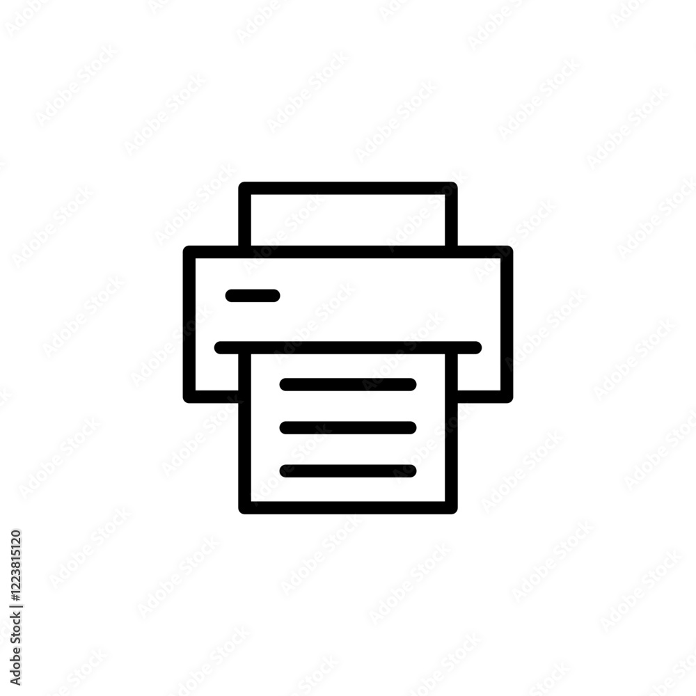 Print icon logo design. printer sign and symbol Print icon logo design. printer sign and symbol