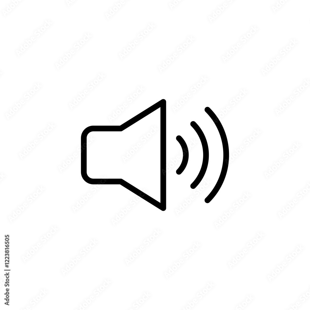 Speaker icon logo design. volume sign and symbol. loudspeaker icon. sound symbol Speaker icon logo design. volume sign and symbol. loudspeaker icon. sound symbol