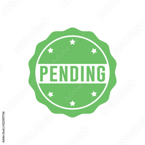 Pending Stamp Graphic design vector element simple and modern