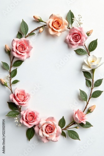 delicate floral wreath with pastel colors , decoration, floral arrangement