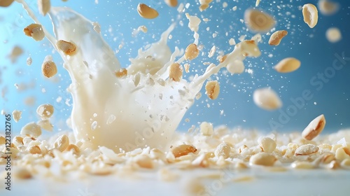 Almond Milk Splash
 photo