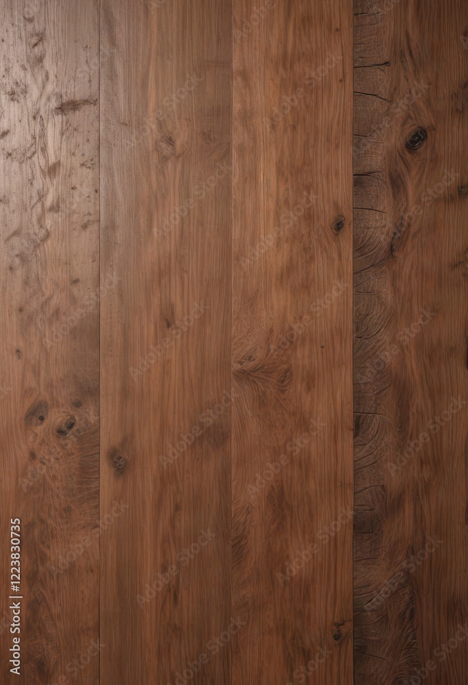 Naklejka premium Wood texture background with subtle tree branch patterns, forest floor, wood grain